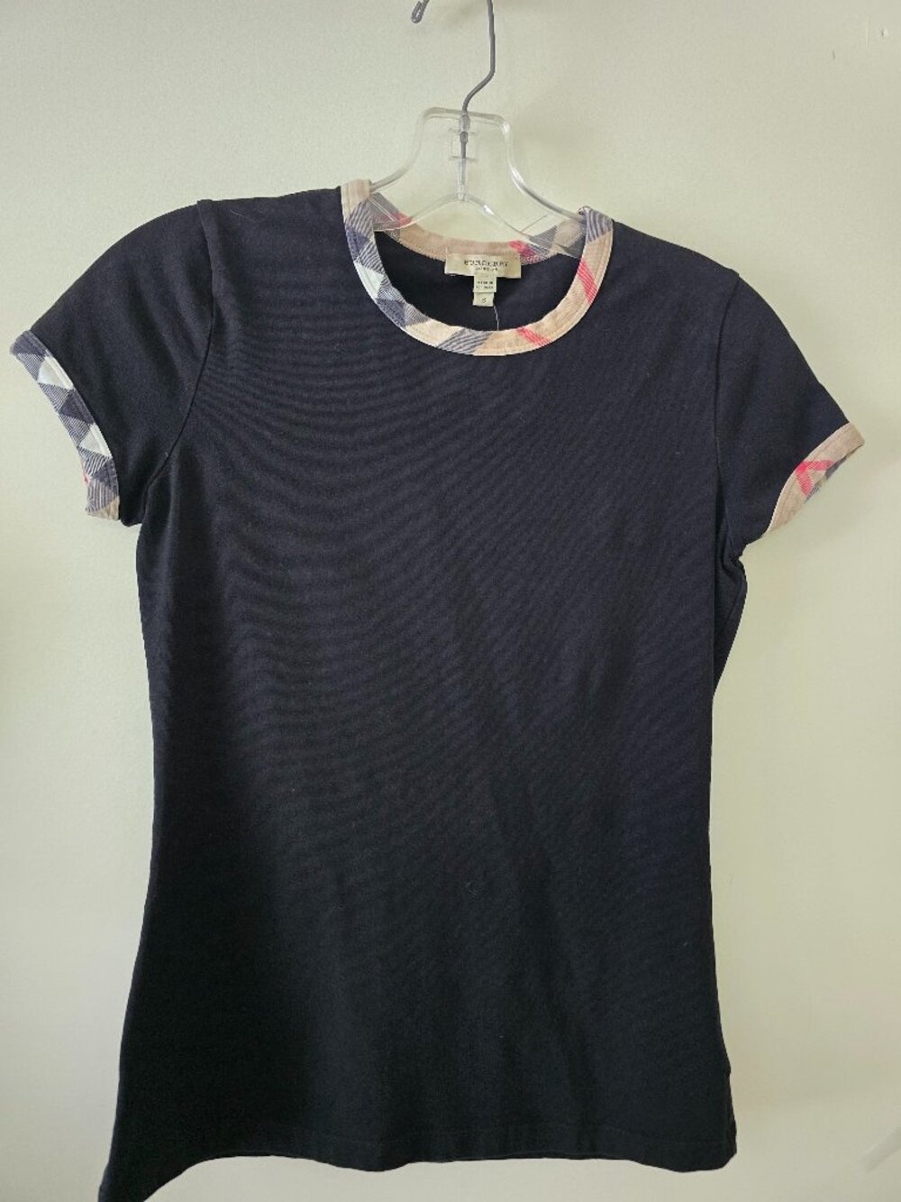 Burberry Black Knit T-Shirt